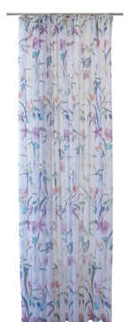 ATHENA Pink floral Custom Made Curtain - sheer